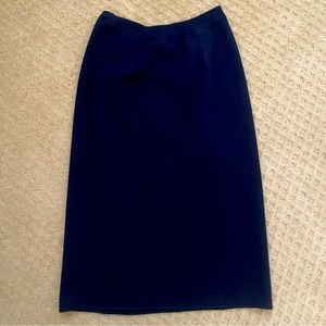 Giorgio Armani Designer Navy Blue Pencil Skirt Size 42 (medium) New